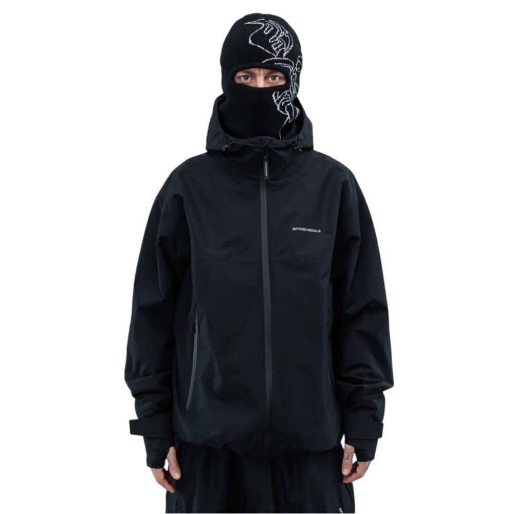 Beyond Medals Unisex Black Snowboard Park Jacket Size XS